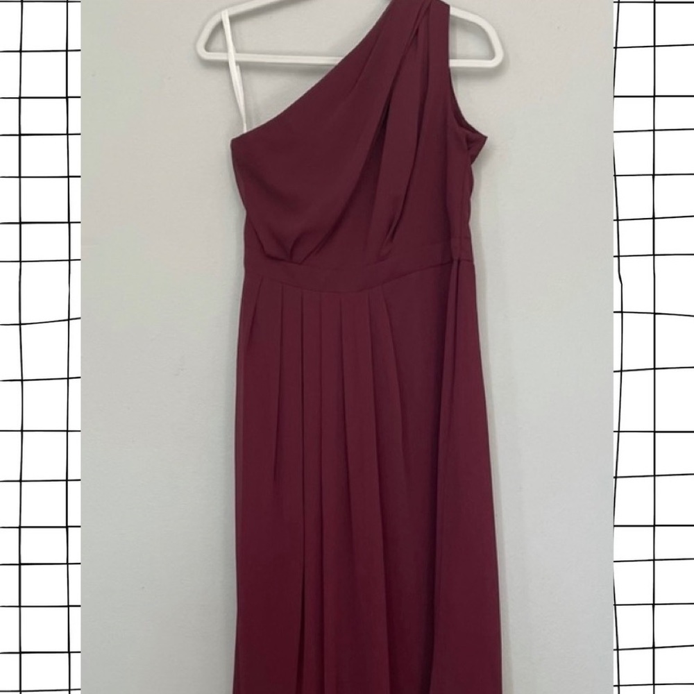 David’s Bridal Wine bridesmaids dress